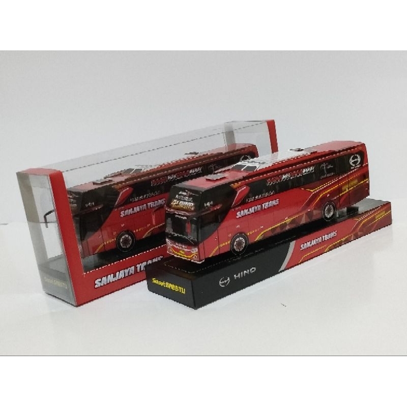 MINIATUR BIS BUS PAPERCRAFT JETBUS 3 SANJAYA TRANS ALBINO ADIPUTRO HINO RK JB 3 BISMANIA BUS MINIATU