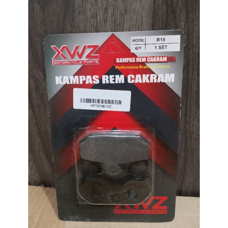 kampas rem depan r15