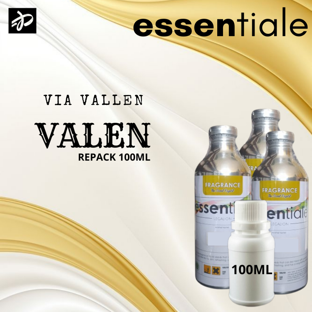 BIBIT PARFUM MURNI VALEN - VIA VALLEN | ESSENTIALE | REPACK // 100ML