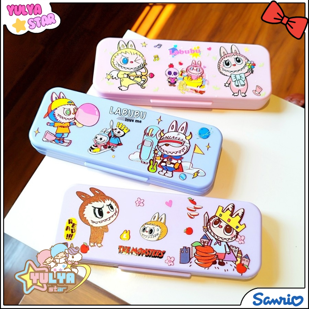 

Kotak pencil Labubu lucu / kotak pencil lucu motif Labubu