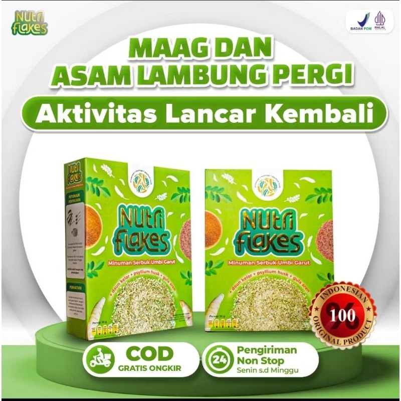 

Paket 2 Box Sereal Umbi Garut Nutriflakes - Original Minuman Umbi Garut Efektif Untuk Diet Ampuh Mengatasi Masalah Lambung Mag Akut Perbaiki Sistem Penceraan Tanpa Efek Samping Gemah Ripah Kelapa Gading