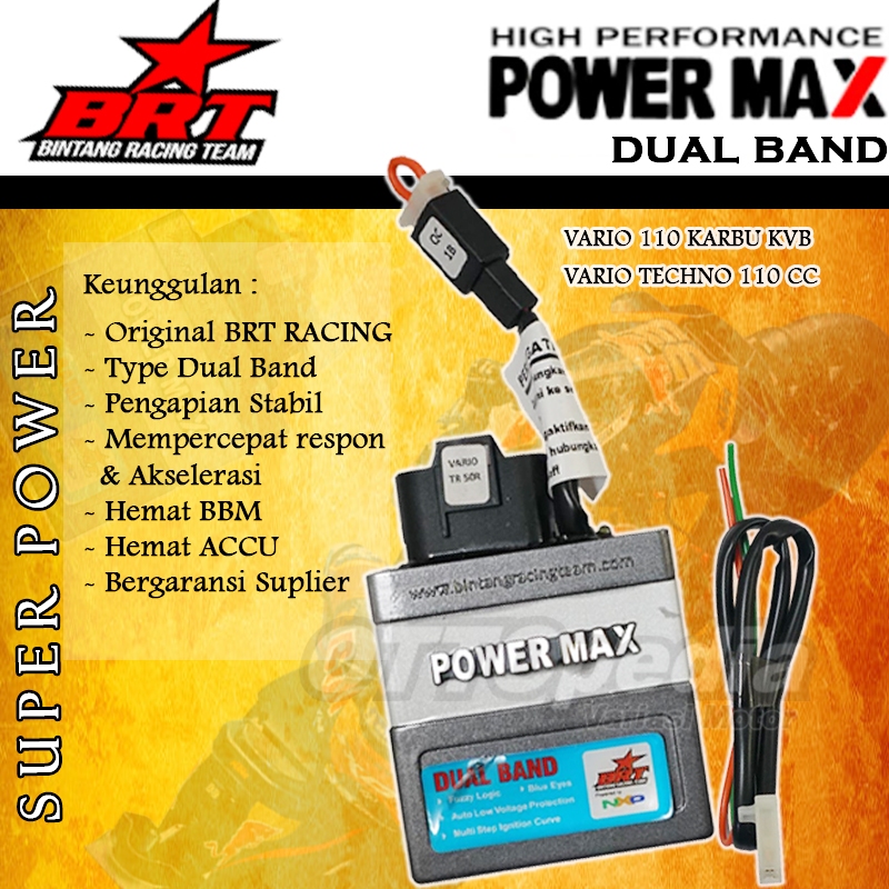 Cdi Racing Vario 110 Karbu KVB  Vario Techno 110 Power Max Dual Band Ori BRT Racing Dual Band TR (Tu