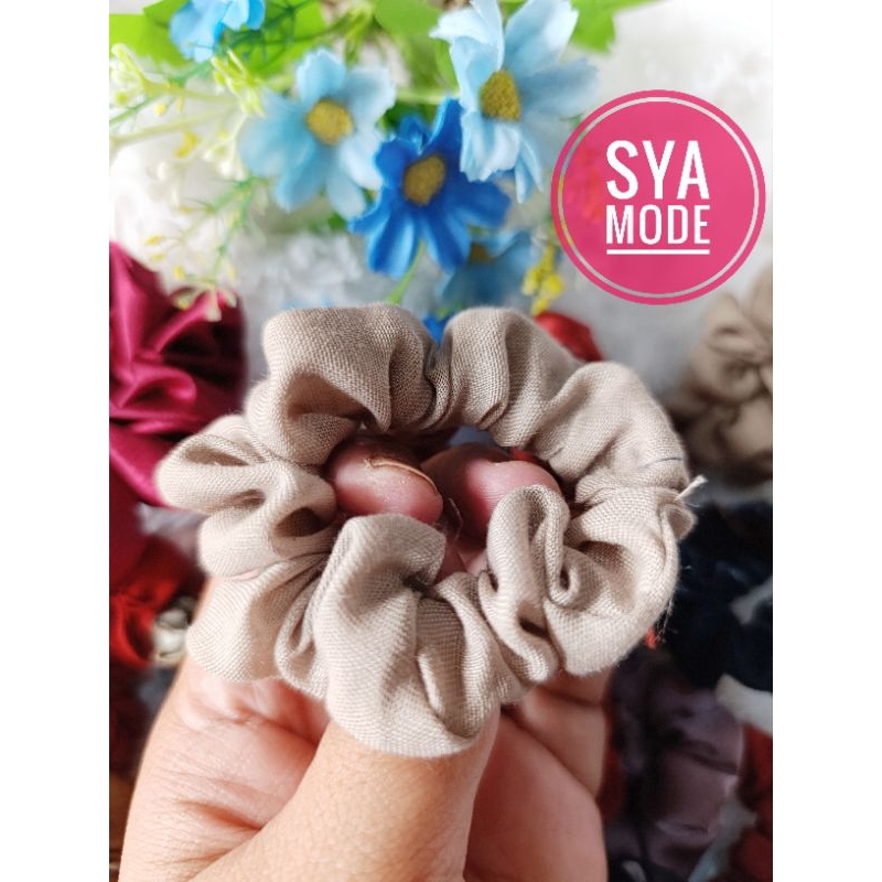 scrunchie 1 set isi 10/ ikat rambut cantik / ikat rambut murah