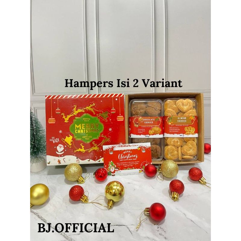 

[HAMPERS PARCEL NATAL] ISI 2 VARIANT COOKIES TERMURAH DAN PASTINYA BERKUALITAS / FREE PAPERBAG DAN HANGTAG / KUE COOKIES / UKURAN BESAR 350GR / PARCEL NATAL TERBARU 2024 / EDISI NATAL 2024 / MURAH MERIAH!!!