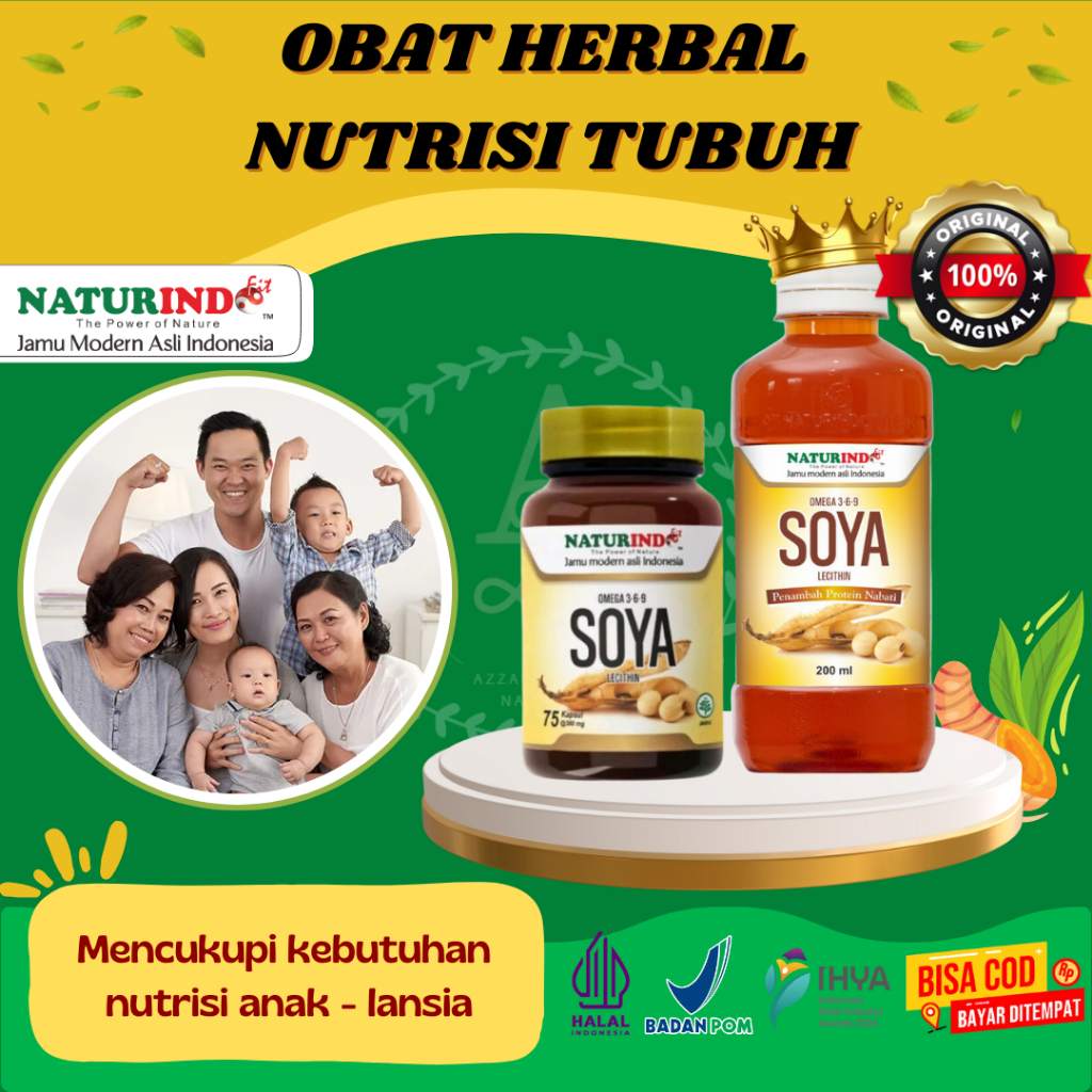 Nutrisi Protein Omega 3 6 9 Obat Herbal Kesehatan Keluarga Dan Ibu Hamil Soya Lecithin Naturindo