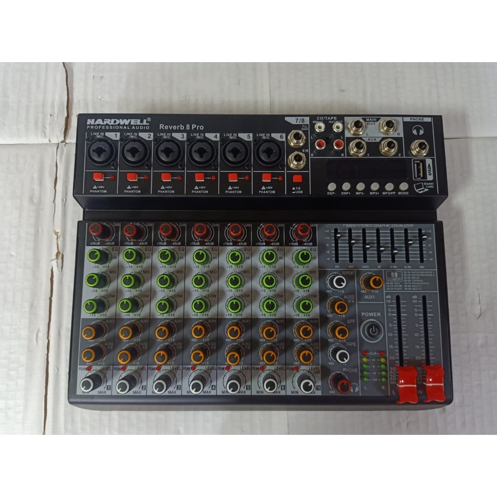 Mixer HARDWELL REVERB 8 PRO 8 Channel ORIGINAL
