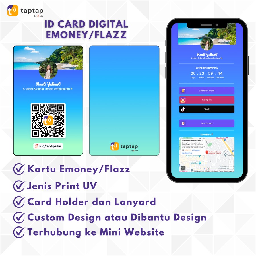 

ID Card Digital taptap Payment Digital Emoney/Flazz/Brizzi/Tapcash