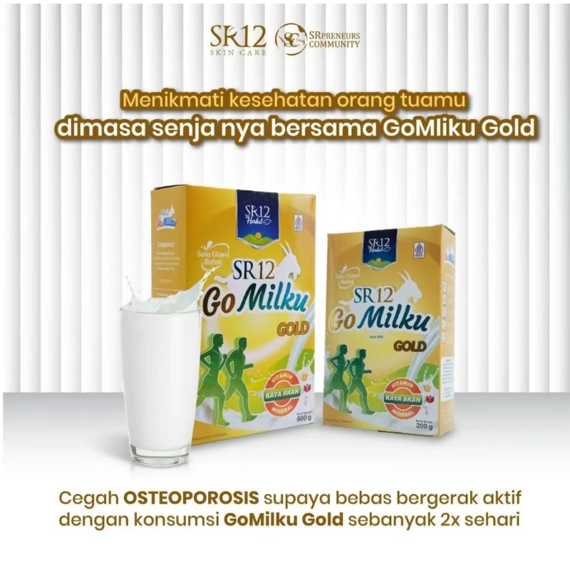 

Gomilku Gold sr12 Susu Untuk Tulang Sendi 0% Kolesterol Rendah Lemak Ekstrak Jahe Original