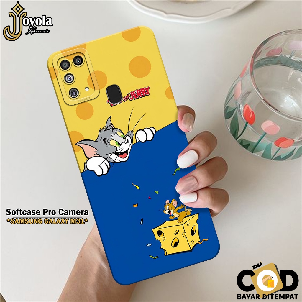 JOYOLA Case Samsung Galaxy M31 - Fahion Case Kartun - Softcase Samsung Galaxy M31 - Pro Camera - Cas