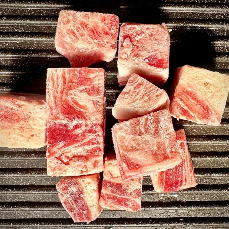 

Saikoro Beef | Saikoro Cubes | Japanese Wagyu Meltiq 250 Gram