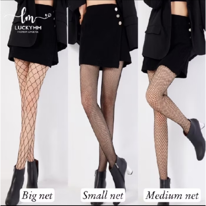 (GROSIR LUCKY LINGERIE KODE #145) Stocking fishnet jaring / Socking sexy jaring model import