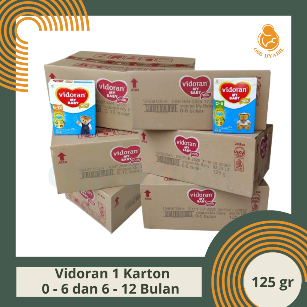 1 Karton Susu Vidoran 0 6 Bulan Susu Vidoran 6 12 Bulan Susu Formula Susu Bayi  0 6 Bulan  Susu Vido