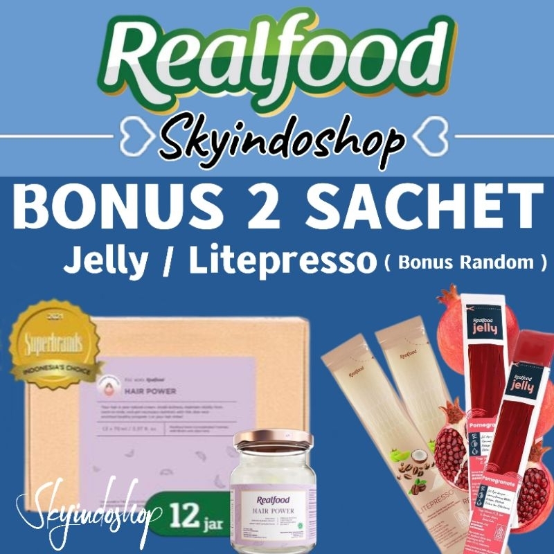 

Realfood Hair Power ( P.12 Bonus 2 Sachet Jelly / Coffee ) Minuman Sarang Burung Walet Bpom Halal