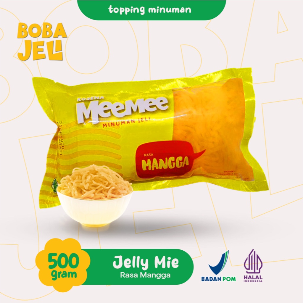 

Jelly Mie Kuning MeeMee Rasa Mangga 500gr