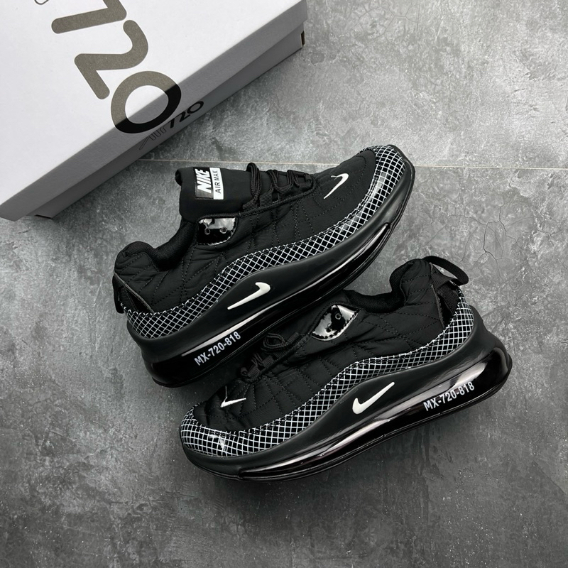 SEPATU SNEAKERS NIKE AIR MAX 720 818 BLACK PRIA