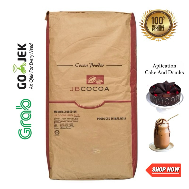 

Cokelat Bubuk JB COCOA POWDER JB 200/JB 350/JB 800 Kemasan Sak 25 Kg Pure 100% Cokelat Bubuk Asli