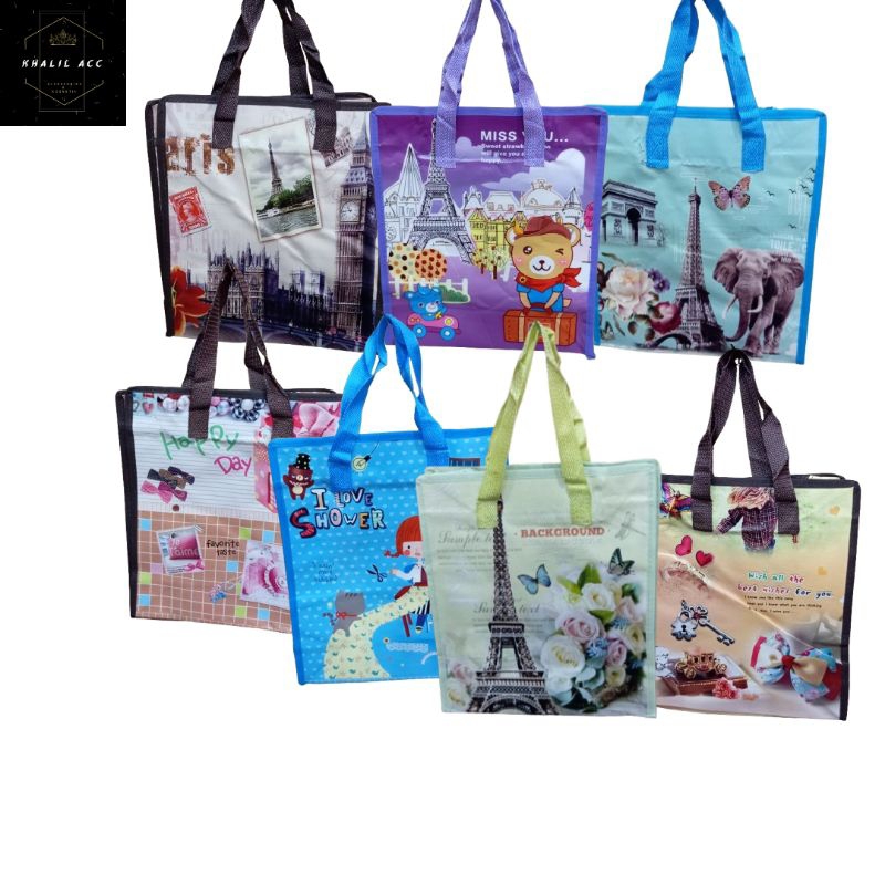 KHALIL ACC -  TAS KARUNG SERBAGUNA/TAS KARUNG KECIL/GOODIEBAG UKURAN MEDIUM/TAS TERPAL