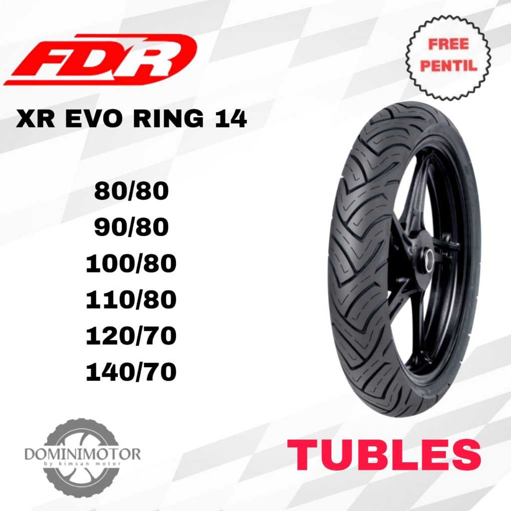 FDR SPORT XR EVO Ban Ring 14 80/80 90/90 Ban Motor Ring 14 Ban Tubles