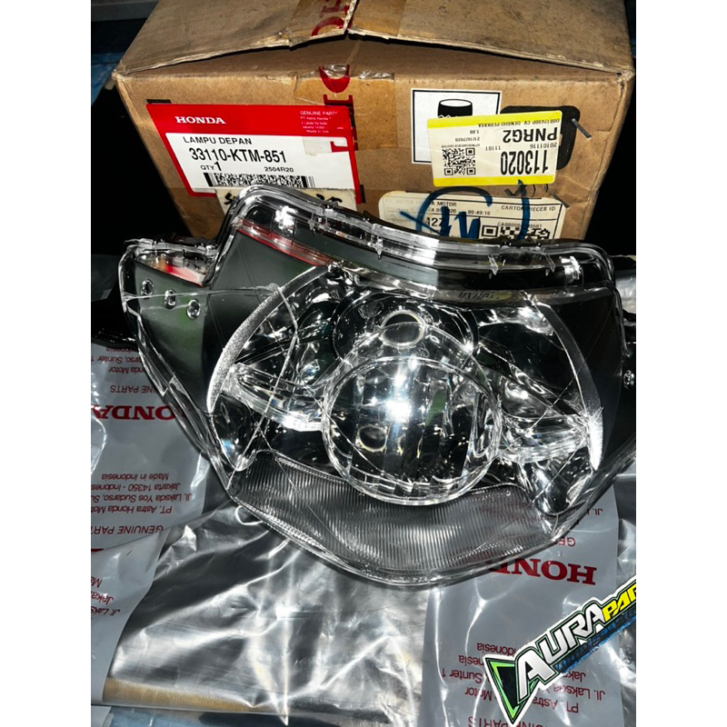 lampu depan supra x125 headlamp reflektor supra x 125 supra x125 batman 33110-KTM-851 original ahm h