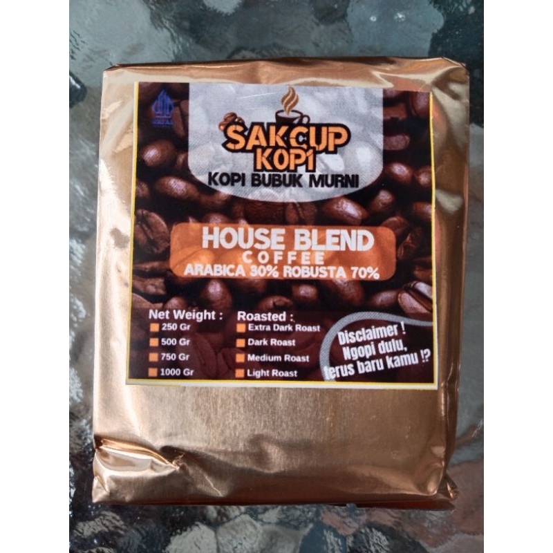 

Sakcup Store | Kopi Hitam - 250 Gram Kopi Bubuk Kopi Hitam termurah / kopi Bubuk Harga Ekonomis / Kopi House Blend Arabica mix Robusta | Kopi Seduh Coffee