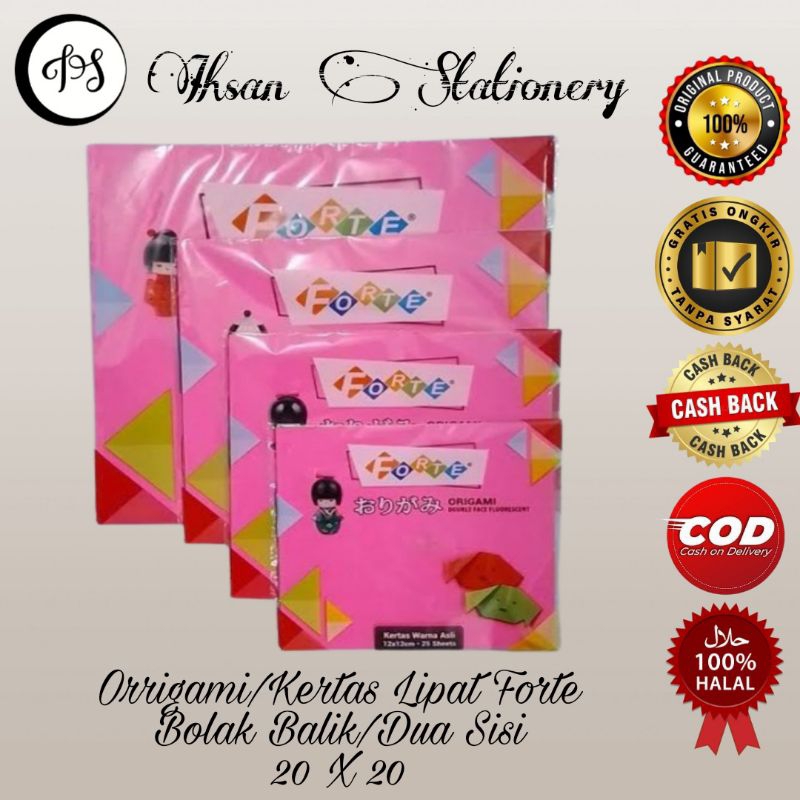 

Kertas Lipat/Kertas Origami Forte 20X20 (1 Pcs)