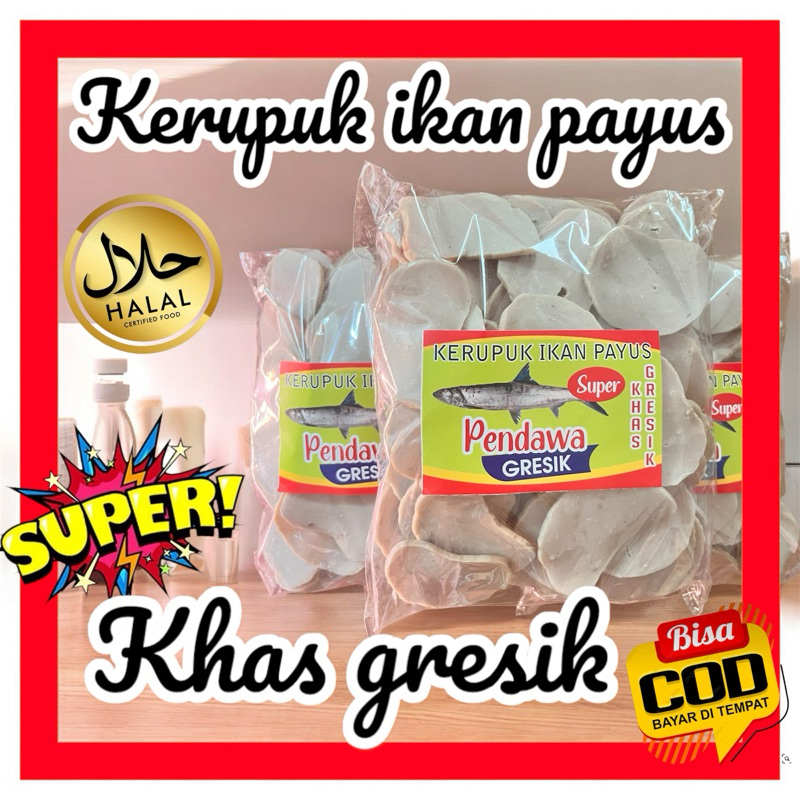 

Kerupuk ikan payus Super khas Gresik 500gr