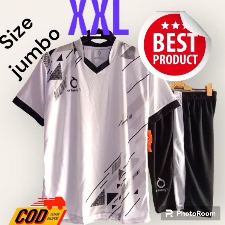 Kualitas Terpopuler baju jersey size jumbo XXL futsal bola setelan badminton