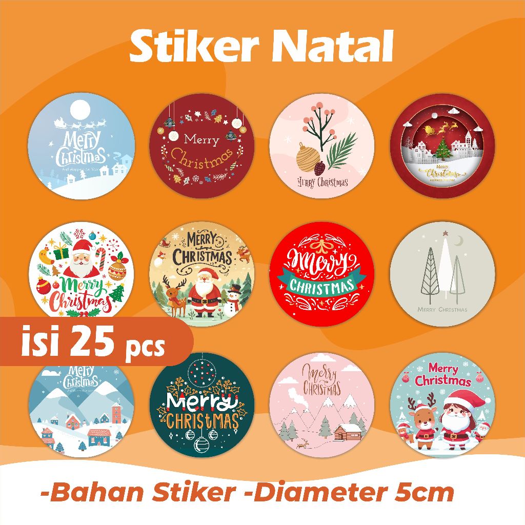 

Stiker Natal - Sticker Christmas - Sticker hampers natal christmas aesthetic