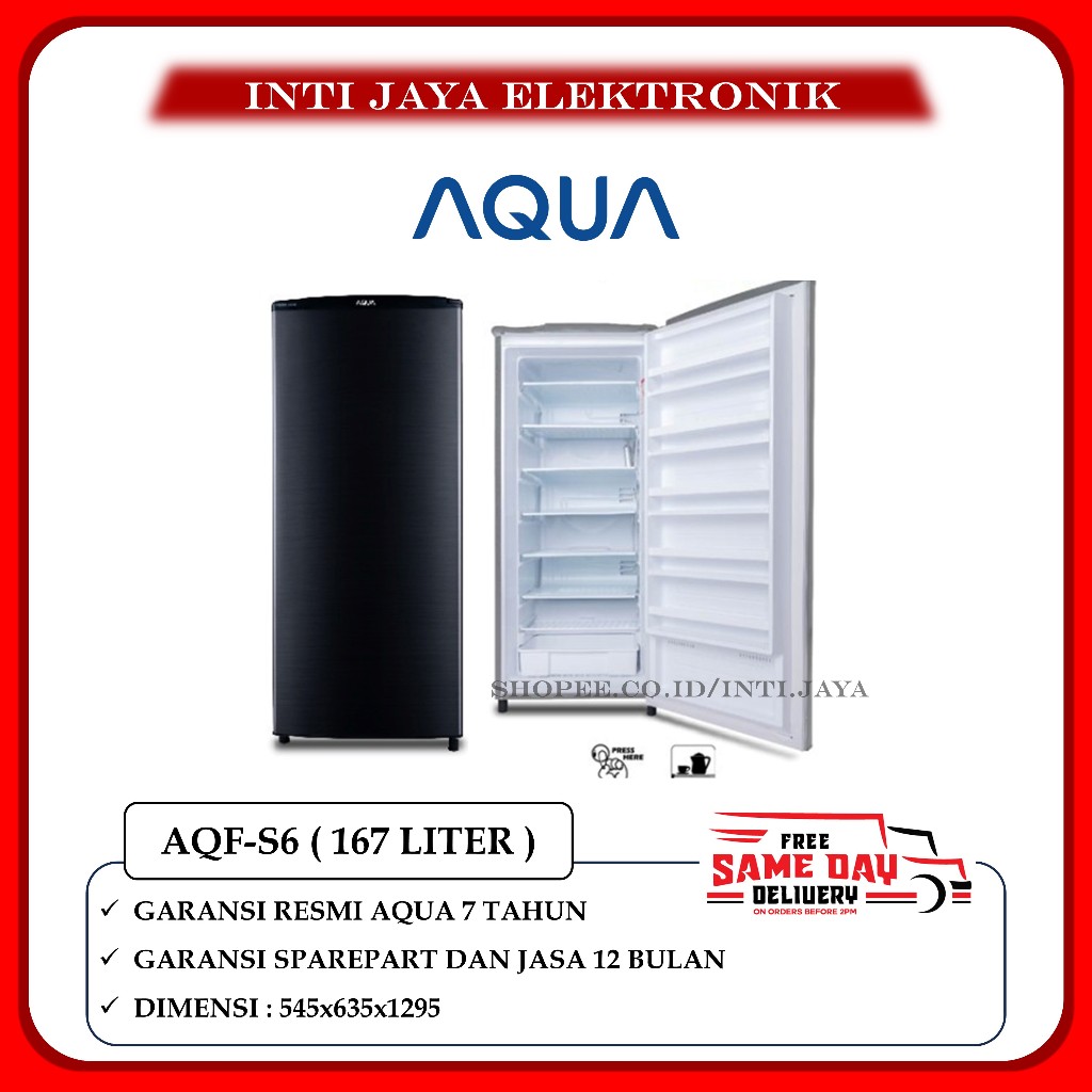 FREEZER BERDIRI AQUA 6 RAK AQF-S6