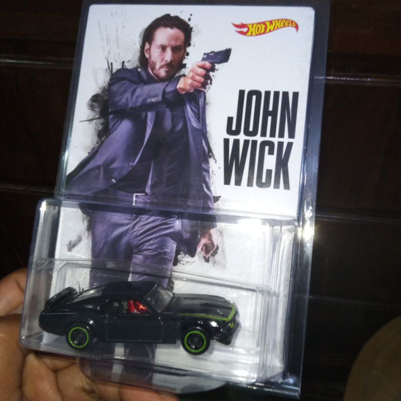 Custom Card John Wick 69 Ford Mustang Boss 302 Metalic Black Free Protector Hw Hot Wheels Hotwheels 