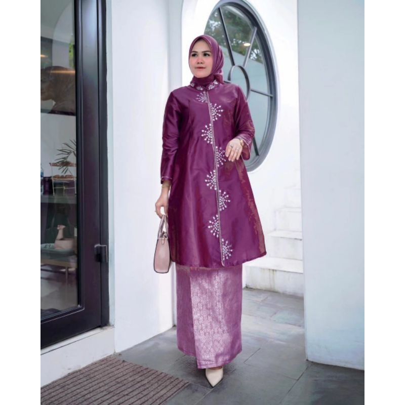 new baju kurung kebaya payet mutiara