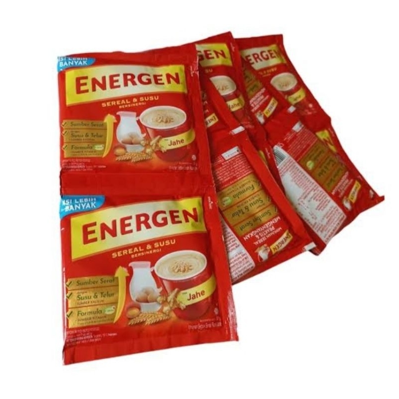 

Energen Sereal & Susu Bergizi - Rasa Jahe (1 renceng/10 sachet)