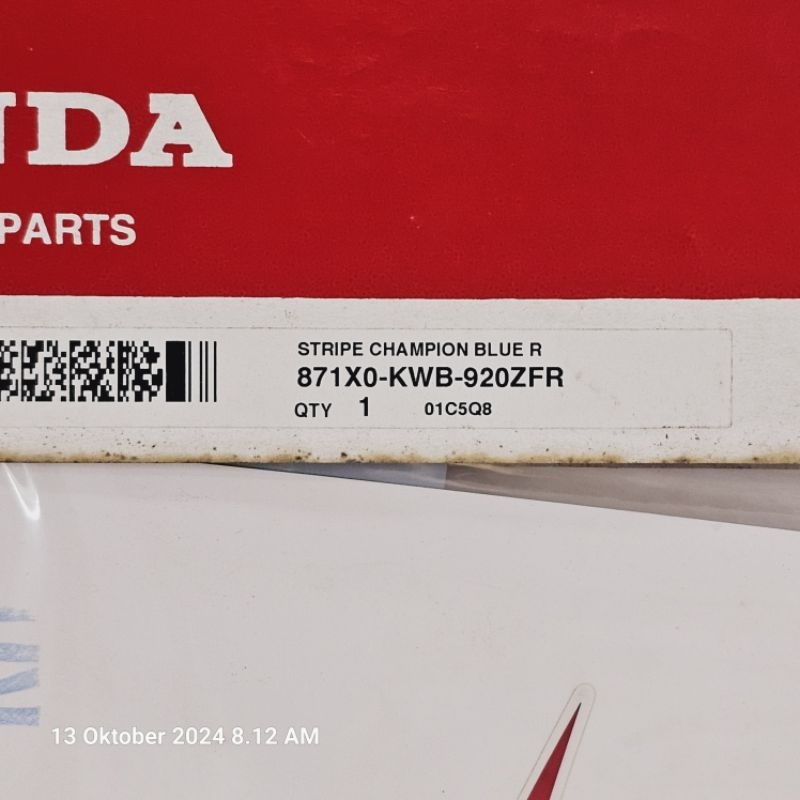 Stripe body Blade set R/L. 871X0-KWB-920ZFR/ZFL