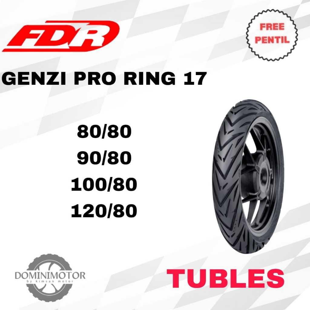 Ban Motor Ring 17 FDR GENZI PRO 80/80-17 90/80-17 100/80-17  Ban Motor Ring 17 Tubeless Ban Motor Tu