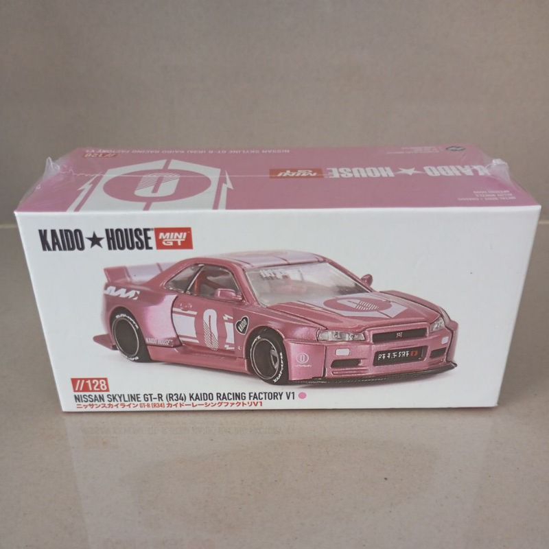 MiniGT x Kaido House Nissan Skyline R34 Kaido Pink