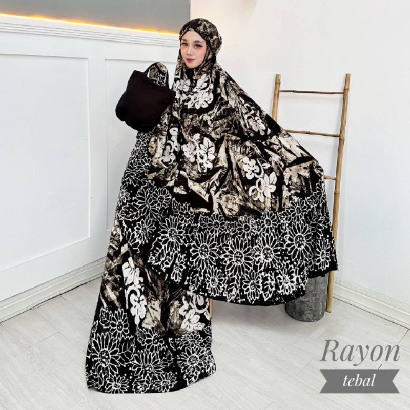 Mukena batik *CAP ASLI SOGAN* Jumbo pekalongan