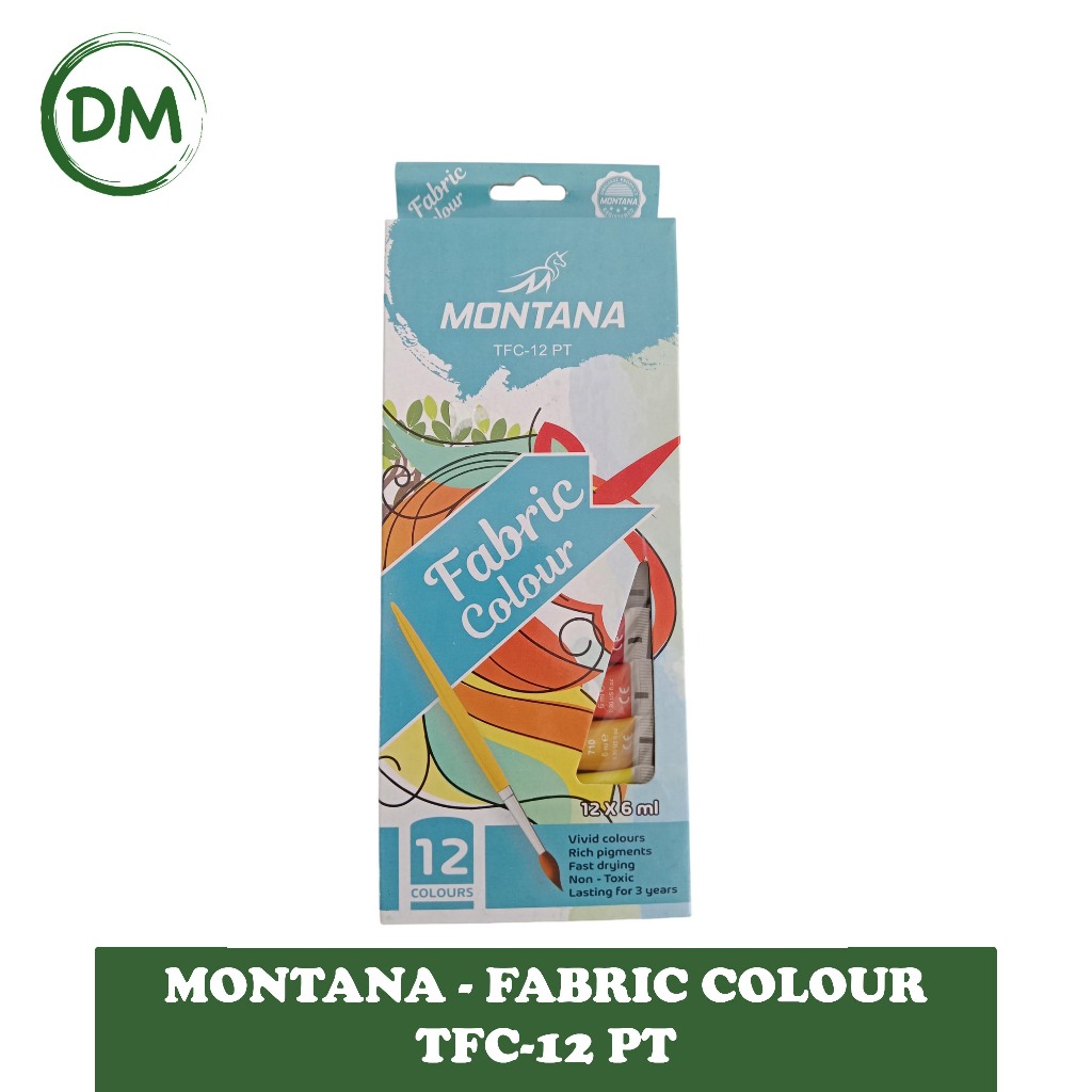 

Montana fabric colour 12 warna 6ml TFC-12 PT