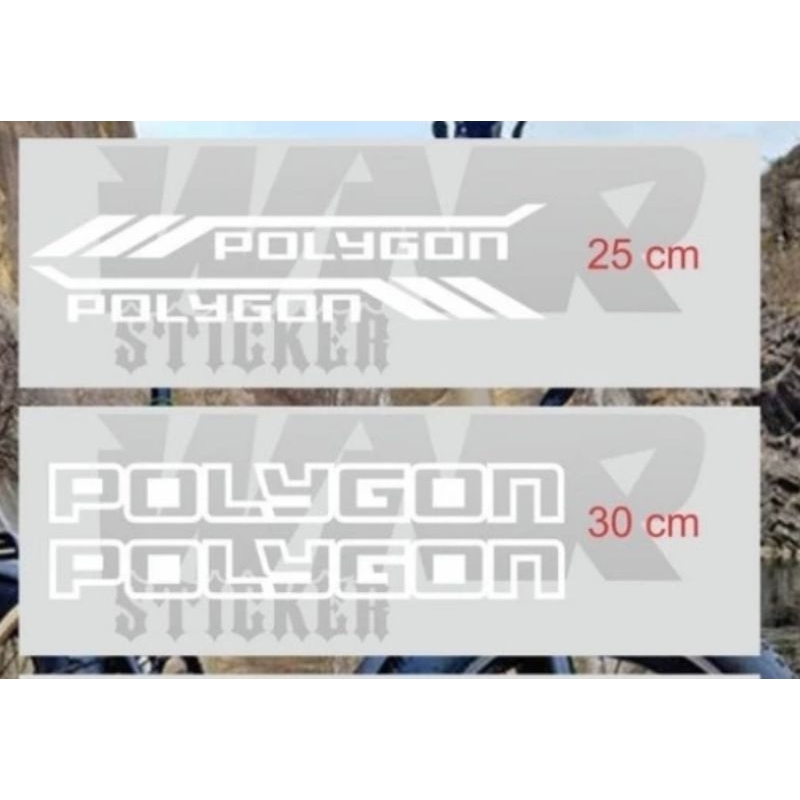 Cutting Stiker Sepeda Polygon Satu Set Sesuai Gambar