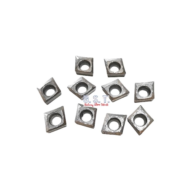 insert bubut khusus alumunium CCMT09 T304 mata pisau bubut ccmt 09 bukan insert pcd kinclong