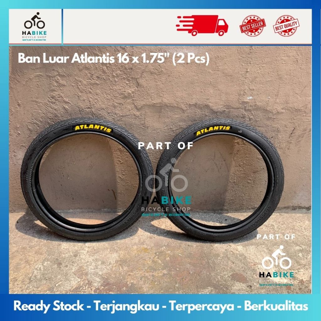 Ban Luar Sepeda 16x1.75 (47-305) Atlantis Mini Kingland Untuk Sepeda Anak Ukuran 16" Bisa Set Dengan