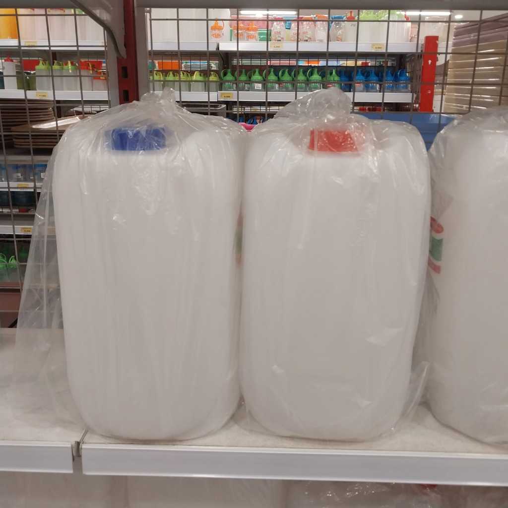 Green Leaf Jerigen Bening Cairan Kimia Air Minyak Goreng Kompan Plastik 20 Liter 25 Liter GL0220 GL0