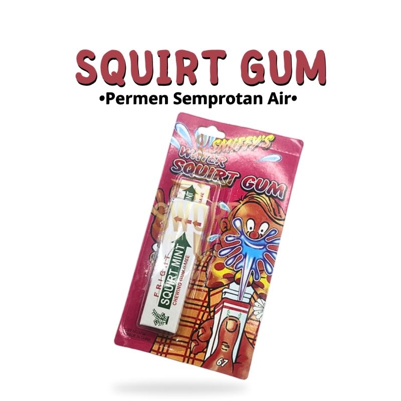 Squirt Gum Jokes - Comedy Gum - Permen Semprotan Air - Mainan Permen - Tembakan Air - Toko Sulap - S