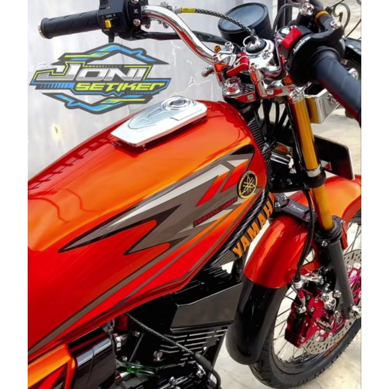 STIKER STRIPING ORI YAMAHA RX KING 2002 OREN STIKER RX KING OREN 2002 ORI STRIPING RX KING STICKER R