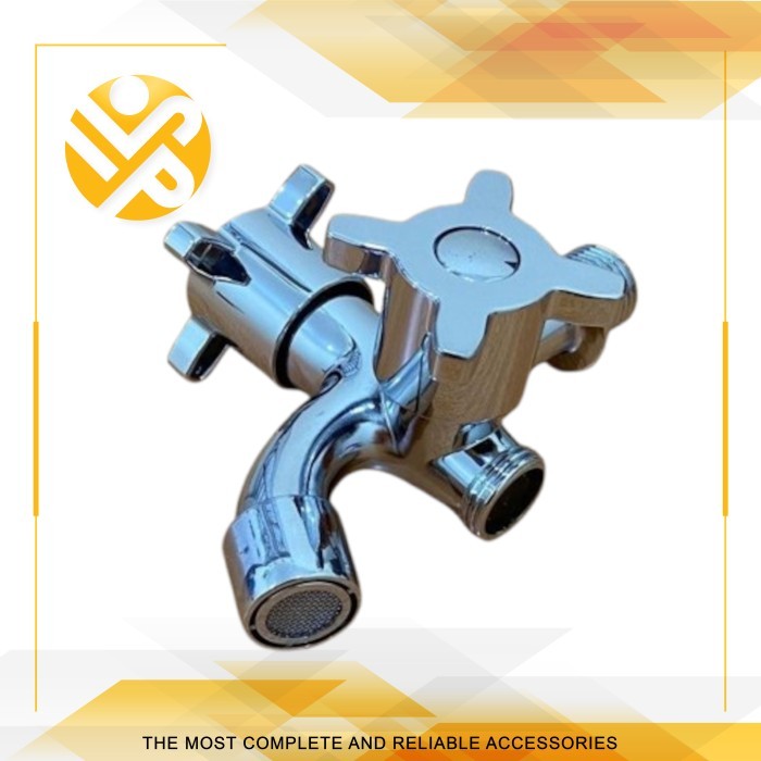 Kran Air Cabang / Keran Kran Tembok Air Double / Kran Shower Mandi