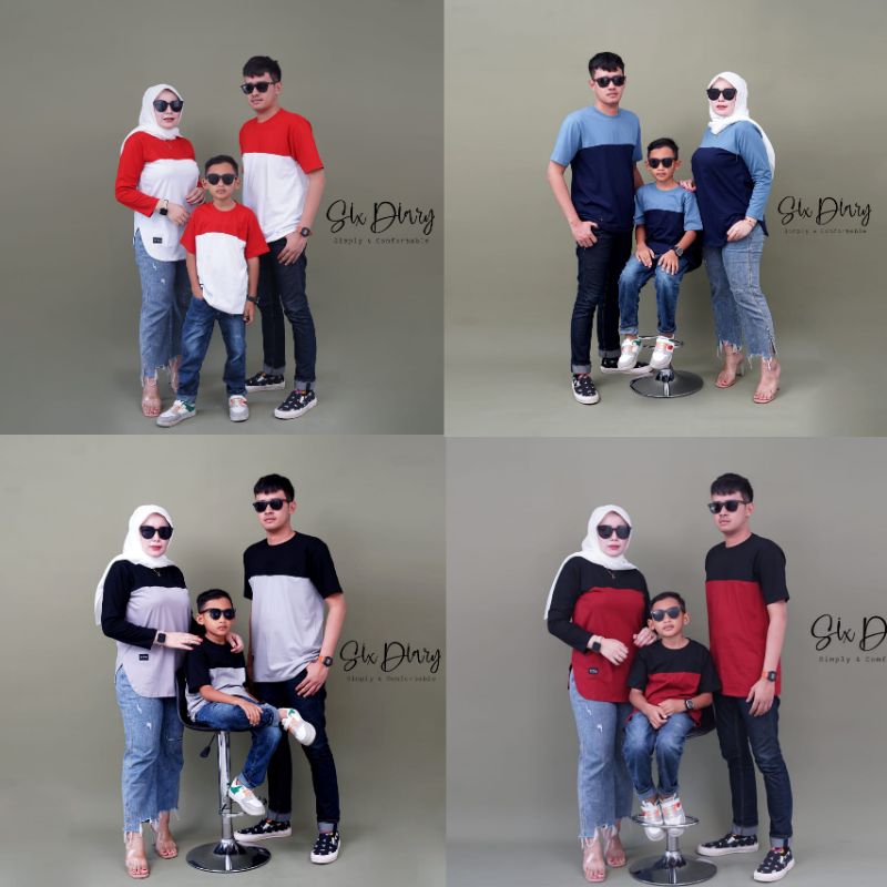 Six Diary Atasan Kaos Cuople Keluarga | Baju Set Keluarga