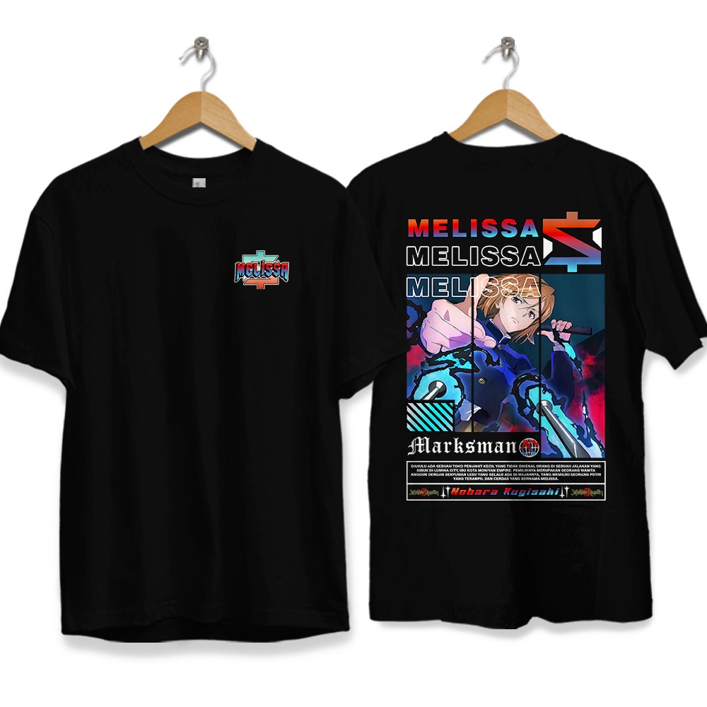 KAOS STREETWEAR MOBILE LEGENDS SKIN MELISSA JUJUTSU KAISEN BAJU DISTRO COMBED 30S
