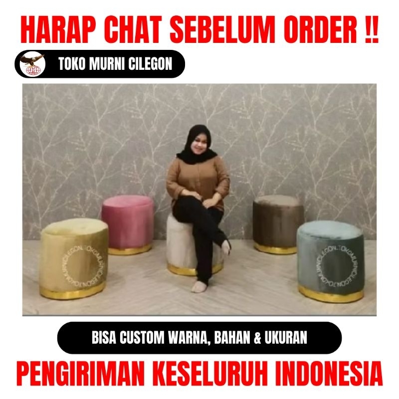Sofa Kecil Bulat atau Kotak.