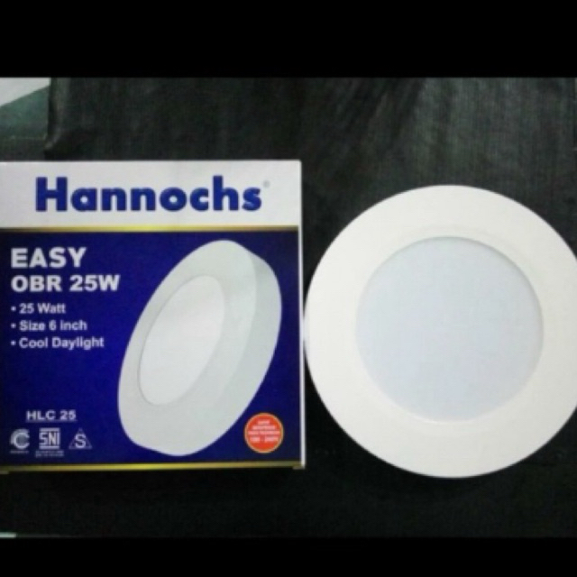 Hannochs Downlight LED Decorative Easy 25 Watt OBR - Putih - Timbul