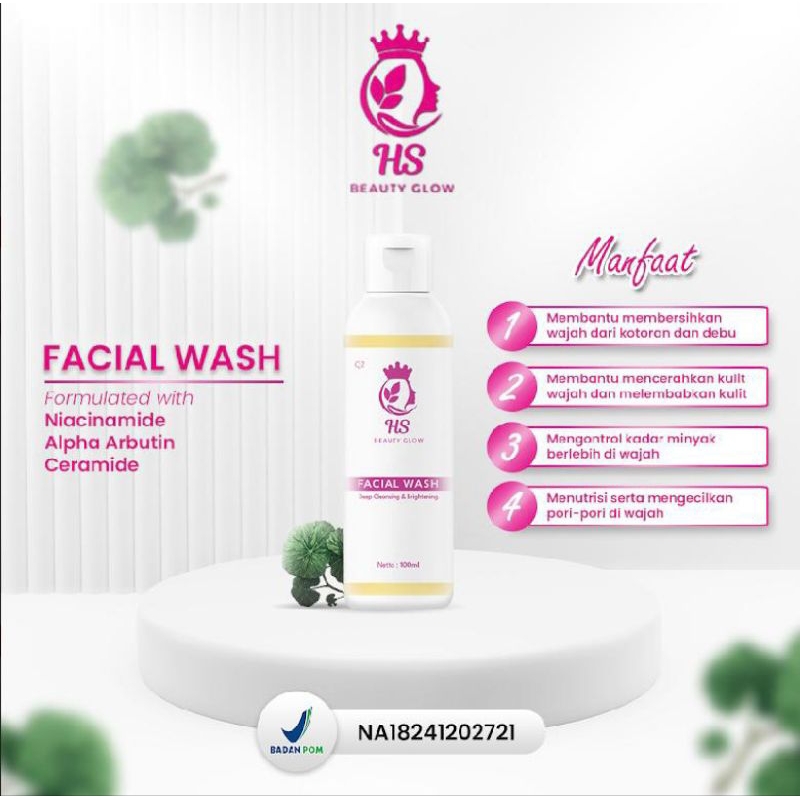 HS Beauty Glow FACIAL WASH WHITENING GLOW