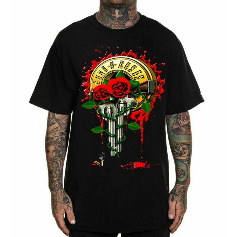kaos guns n roses,kaos gnr,kaos pria,baju pria,kaos pria distro original 100%,kaos pria keren,kaos p